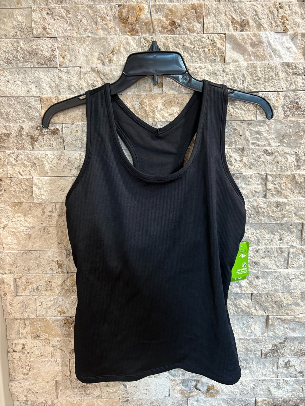 Athletic Works Black Racerback Tank Top size M